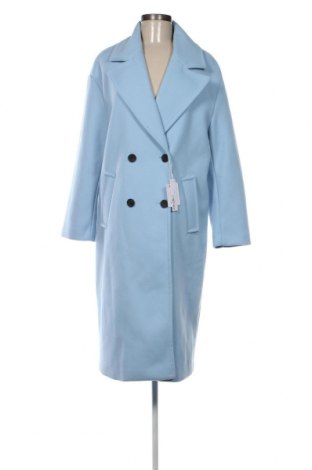 Γυναικείο παλτό Bershka, Μέγεθος S, Χρώμα Μπλέ, Τιμή 32,84 €