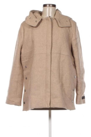 Дамско палто Cortefiel, Размер L, Цвят Бежов, Цена 53,50 лв.
