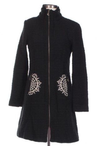 Γυναικείο παλτό Desigual by Christian Lacroix, Μέγεθος M, Χρώμα Μαύρο, Τιμή 69,40 €