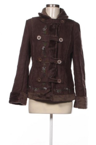 Γυναικείο παλτό Desigual, Μέγεθος M, Χρώμα Καφέ, Τιμή 73,61 €