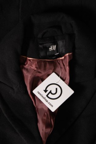 Дамско палто H&M, Размер XS, Цвят Черен, Цена 52,43 лв.