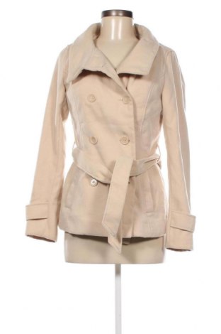Дамско палто H&M Divided, Размер S, Цвят Бежов, Цена 17,12 лв.