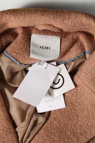 Γυναικείο παλτό Ichi, Μέγεθος M, Χρώμα  Μπέζ, Τιμή 67,04 €