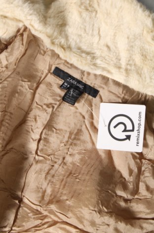 Дамско палто Zara, Размер M, Цвят Бежов, Цена 22,44 лв.