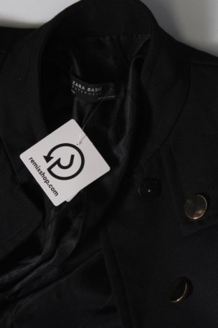 Дамско палто Zara, Размер M, Цвят Черен, Цена 54,74 лв.