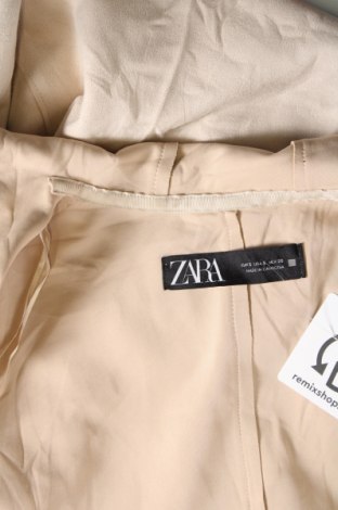 Palton de femei Zara, Mărime S, Culoare Ecru, Preț 66,94 Lei