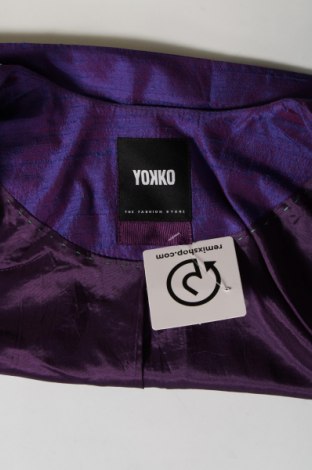 Γυναικείο σακάκι Yokko, Μέγεθος XS, Χρώμα Βιολετί, Τιμή 4,12 €