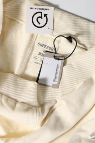 Γυναικείο αθλητικό παντελόνι Superdry, Μέγεθος L, Χρώμα Εκρού, Τιμή 24,49 €