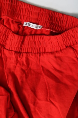 Дамско спортно долнище Zara, Размер XS, Цвят Червен, Цена 12,15 лв.