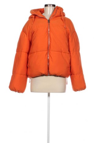 Γυναικείο μπουφάν Bershka, Μέγεθος L, Χρώμα Πορτοκαλί, Τιμή 29,67 €
