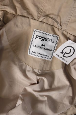 Γυναικείο μπουφάν Page One, Μέγεθος XL, Χρώμα  Μπέζ, Τιμή 17,00 €