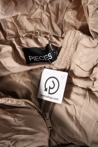 Γυναικείο μπουφάν Pieces, Μέγεθος S, Χρώμα  Μπέζ, Τιμή 13,19 €