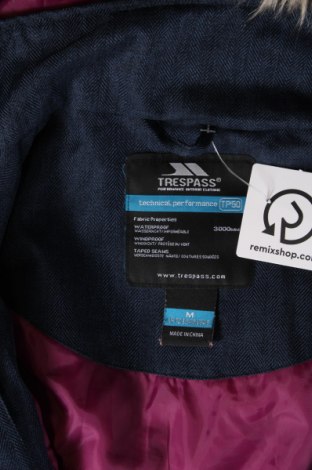 Dámska bunda  Trespass, Veľkosť M, Farba Modrá, Cena  36,20 €