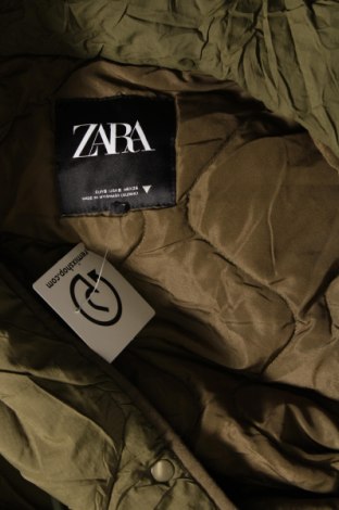 Дамско яке Zara, Размер S, Цвят Зелен, Цена 41,00 лв.