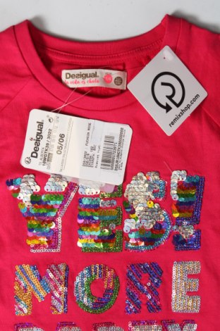 Παιδική μπλούζα Desigual, Μέγεθος 4-5y/ 110-116 εκ., Χρώμα Ρόζ , Τιμή 18,93 €