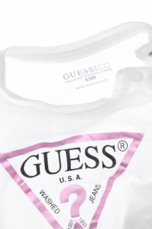 Детска блуза Guess, Размер 6-9m/ 68-74 см, Цвят Бял, Цена 41,58 лв.