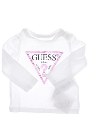 Dziecięca bluzka Guess, Rozmiar 6-9m/ 68-74 cm, Kolor Biały, Cena 123,14 zł