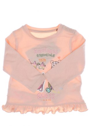 Dziecięca bluzka Guess, Rozmiar 3-6m/ 62-68 cm, Kolor Różowy, Cena 45,15 zł