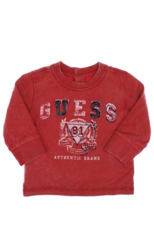 Dziecięca bluzka Guess, Rozmiar 3-6m/ 62-68 cm, Kolor Czerwony, Cena 110,83 zł
