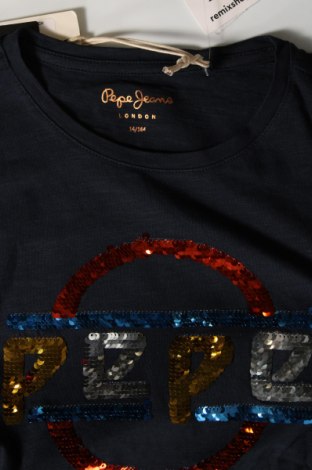 Παιδική μπλούζα Pepe Jeans, Μέγεθος 13-14y/ 164-168 εκ., Χρώμα Μπλέ, Τιμή 7,01 €