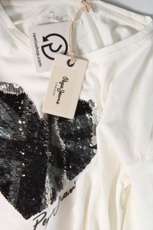 Детска блуза Pepe Jeans, Размер 13-14y/ 164-168 см, Цвят Бял, Цена 36,72 лв.