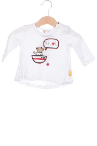 Детска блуза Steiff, Размер 0-1m/ 50 см, Цвят Бял, Цена 40,80 лв.