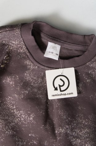 Детска блуза Zara, Размер 11-12y/ 152-158 см, Цвят Сив, Цена 18,20 лв.