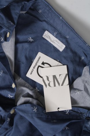 Детска риза Zara, Размер 13-14y/ 164-168 см, Цвят Син, Цена 13,98 лв.