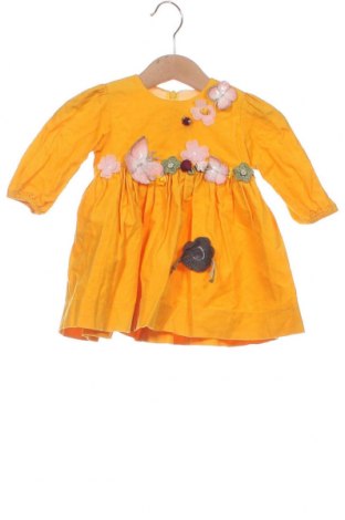 Детска рокля, Размер 2-3m/ 56-62 см, Цвят Жълт, Цена 11,76 лв.