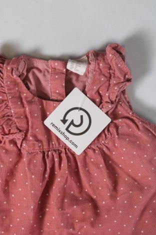 Детска рокля H&M, Размер 9-12m/ 74-80 см, Цвят Розов, Цена 14,56 лв.