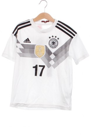 Kinder T-Shirt Adidas, Größe 7-8y/ 128-134 cm, Farbe Weiß, Preis 10,80 €