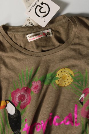 Παιδικό μπλουζάκι Desigual, Μέγεθος 8-9y/ 134-140 εκ., Χρώμα Πράσινο, Τιμή 14,99 €