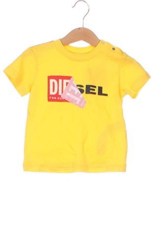 Παιδικό μπλουζάκι Diesel, Μέγεθος 9-12m/ 74-80 εκ., Χρώμα Κίτρινο, Τιμή 22,83 €