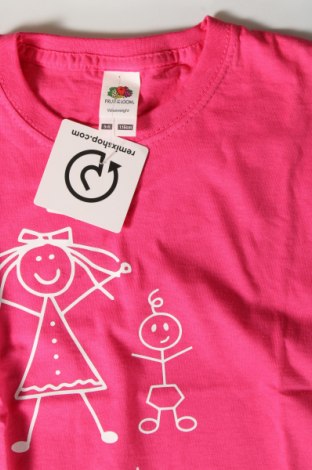 Kinder T-Shirt Fruit Of The Loom, Größe 5-6y/ 116-122 cm, Farbe Rosa, Preis 8,25 €