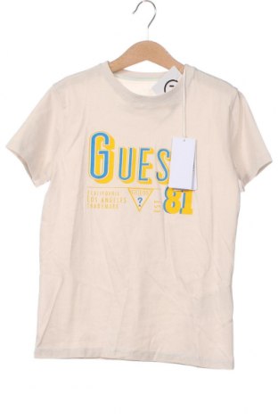 Dziecięcy T-shirt Guess, Rozmiar 7-8y/ 128-134 cm, Kolor Beżowy, Cena 101,77 zł