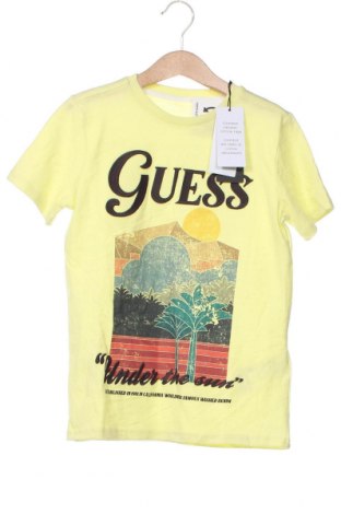 Детска тениска Guess, Размер 7-8y/ 128-134 см, Цвят Жълт, Цена 39,10 лв.