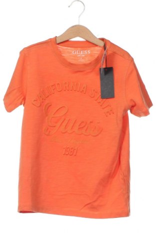 Dziecięcy T-shirt Guess, Rozmiar 7-8y/ 128-134 cm, Kolor Pomarańczowy, Cena 104,22 zł