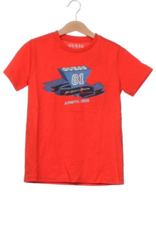 Dziecięcy T-shirt Guess, Rozmiar 7-8y/ 128-134 cm, Kolor Czerwony, Cena 104,22 zł