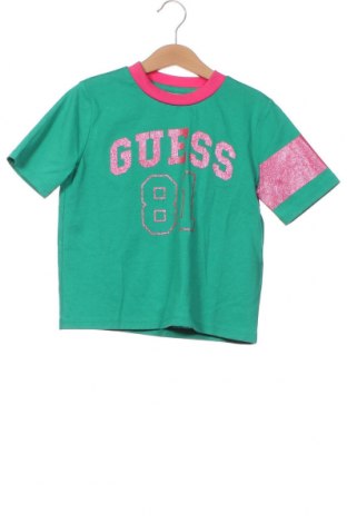 Детска тениска Guess, Размер 7-8y/ 128-134 см, Цвят Зелен, Цена 38,18 лв.