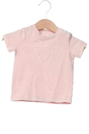 Dziecięcy T-shirt Guess, Rozmiar 3-6m/ 62-68 cm, Kolor Różowy, Cena 61,31 zł