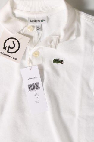 Kinder T-Shirt Lacoste, Größe 2-3y/ 98-104 cm, Farbe Weiß, Preis € 32,99