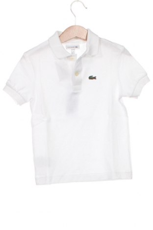 Детска тениска Lacoste, Размер 2-3y/ 98-104 см, Цвят Бял, Цена 64,00 лв.