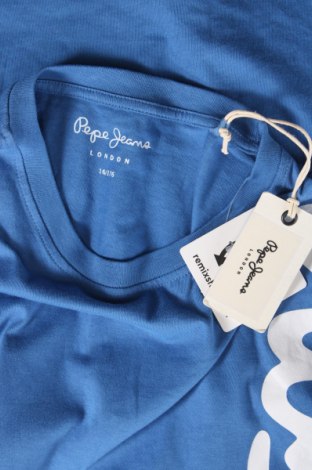 Tricou pentru copii Pepe Jeans, Mărime 15-18y/ 170-176 cm, Culoare Albastru, Preț 134,21 Lei