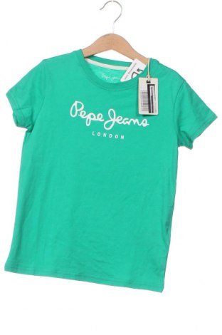 Dziecięcy T-shirt Pepe Jeans, Rozmiar 7-8y/ 128-134 cm, Kolor Zielony, Cena 115,55 zł
