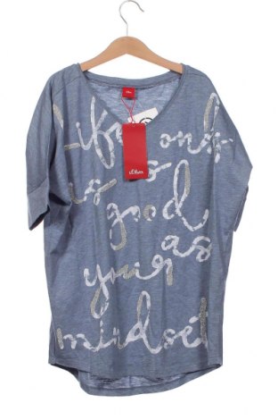 Tricou pentru copii S.Oliver, Mărime 13-14y/ 164-168 cm, Culoare Albastru, Preț 50,87 Lei