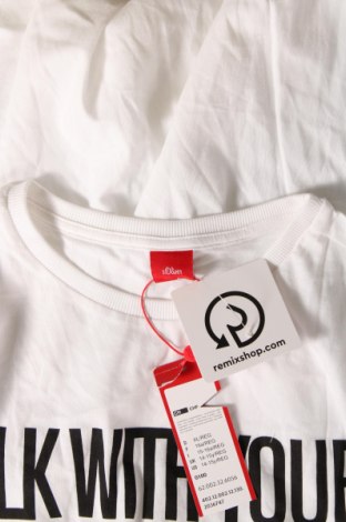 Kinder T-Shirt S.Oliver, Größe 15-18y/ 170-176 cm, Farbe Weiß, Preis 17,01 €