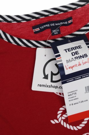 Dziecięcy T-shirt Terre De Marins, Rozmiar 6-7y/ 122-128 cm, Kolor Czerwony, Cena 29,91 zł