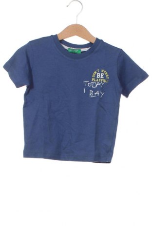 Детска тениска United Colors Of Benetton, Размер 12-18m/ 80-86 см, Цвят Син, Цена 18,15 лв.