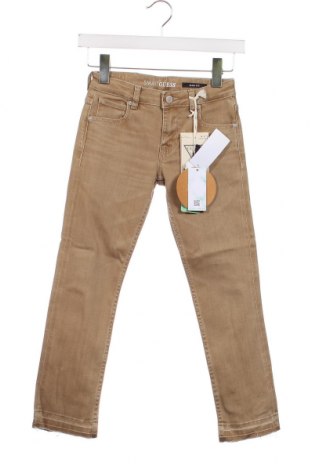 Dziecięce jeansy Guess, Rozmiar 7-8y/ 128-134 cm, Kolor Beżowy, Cena 155,45 zł