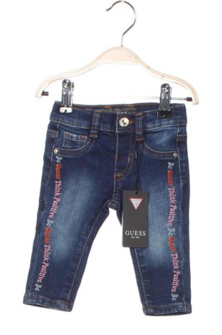 Dziecięce jeansy Guess, Rozmiar 6-9m/ 68-74 cm, Kolor Niebieski, Cena 146,81 zł